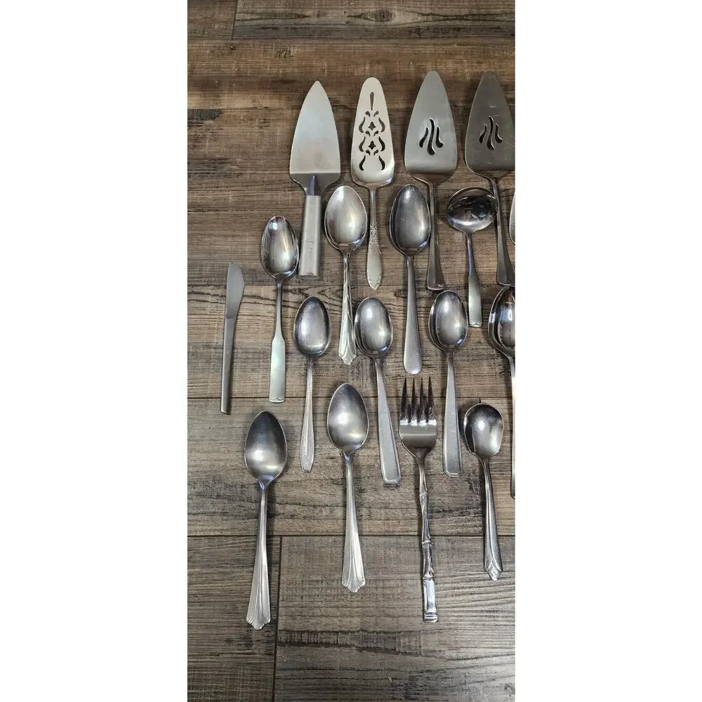 Lot Of 25 Various Serving And Eating Utinsels Box38